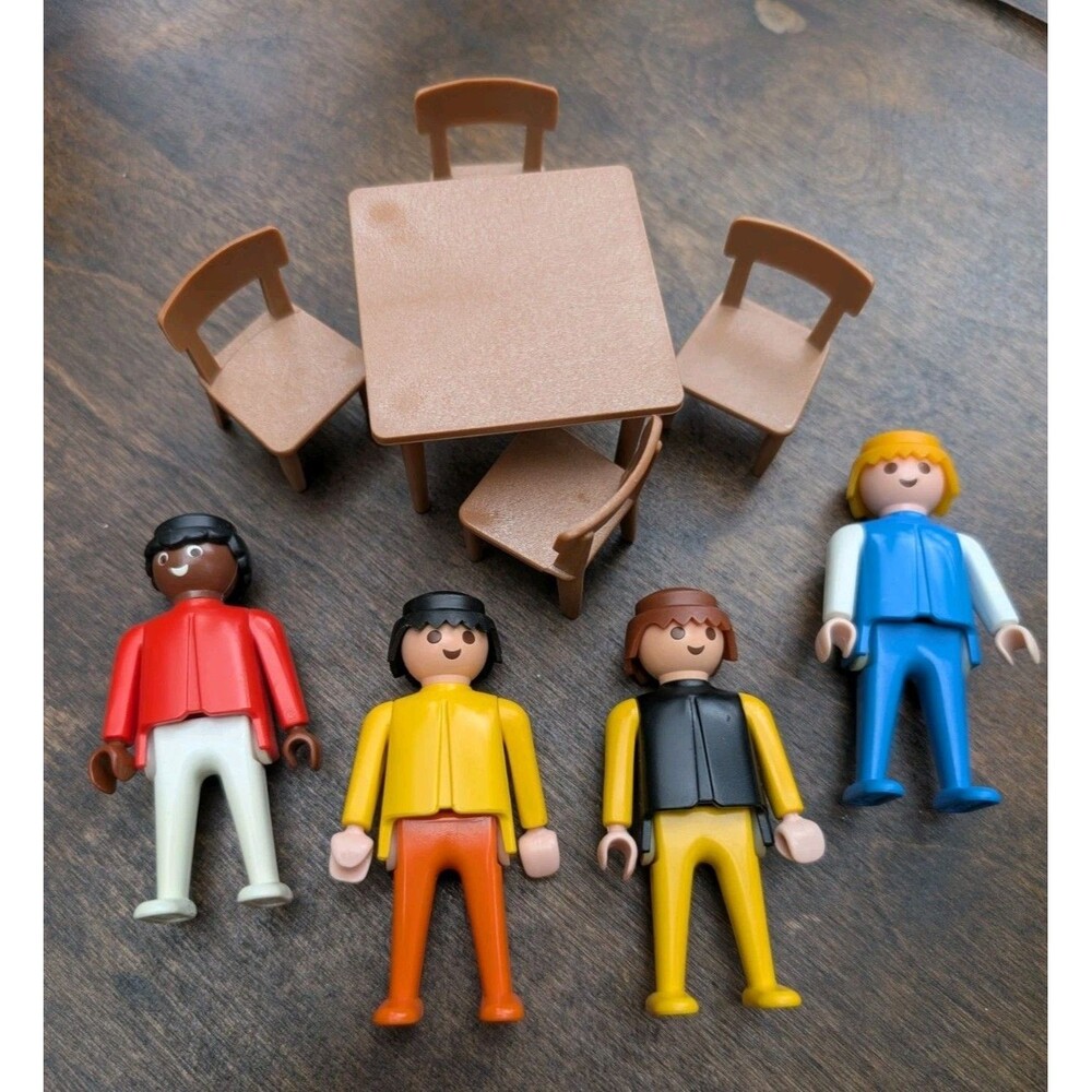Vintage Playmobil Family Furniture Lot Figures Pretend Imaginative Play Waldorf